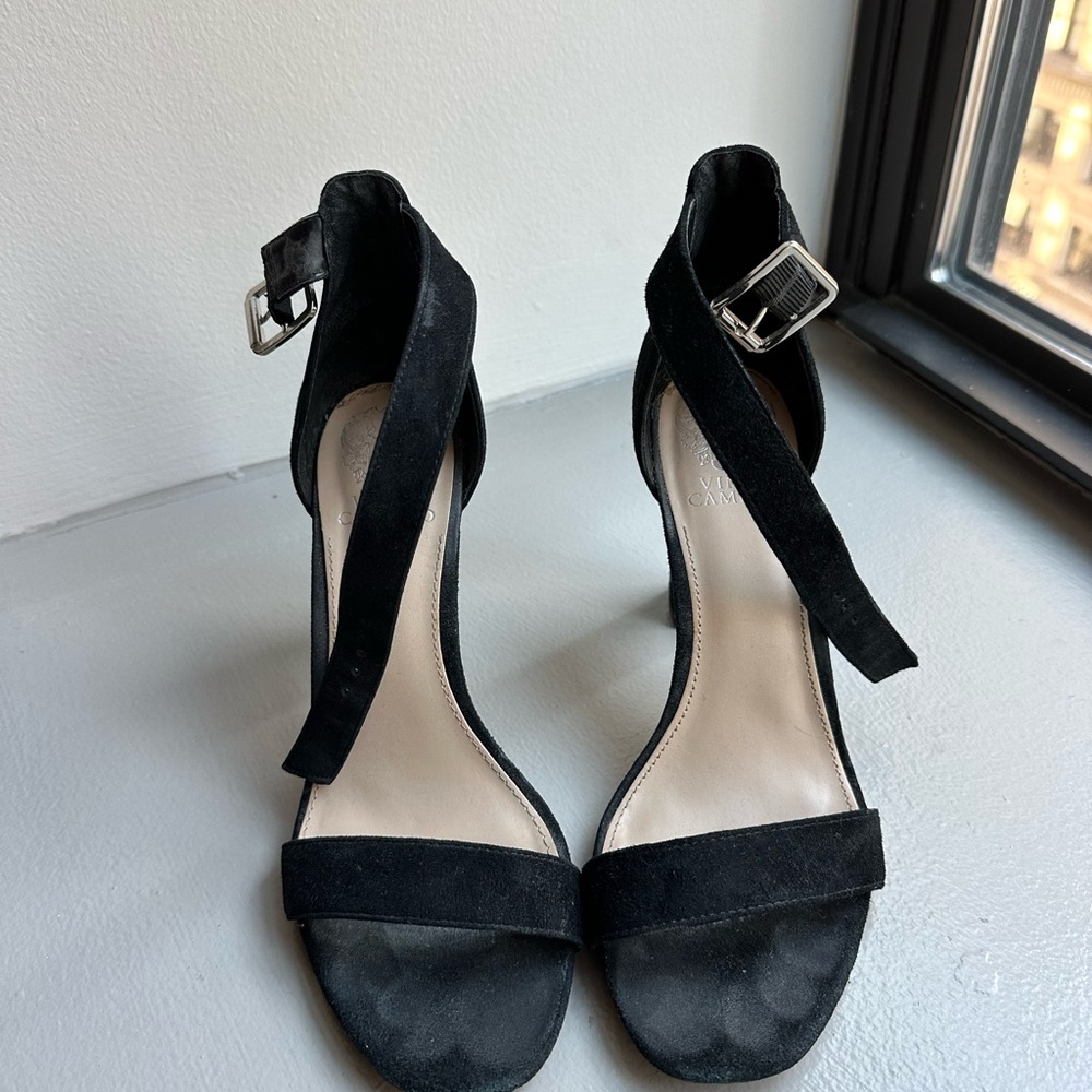 Vince Camuto Black Suede Heels